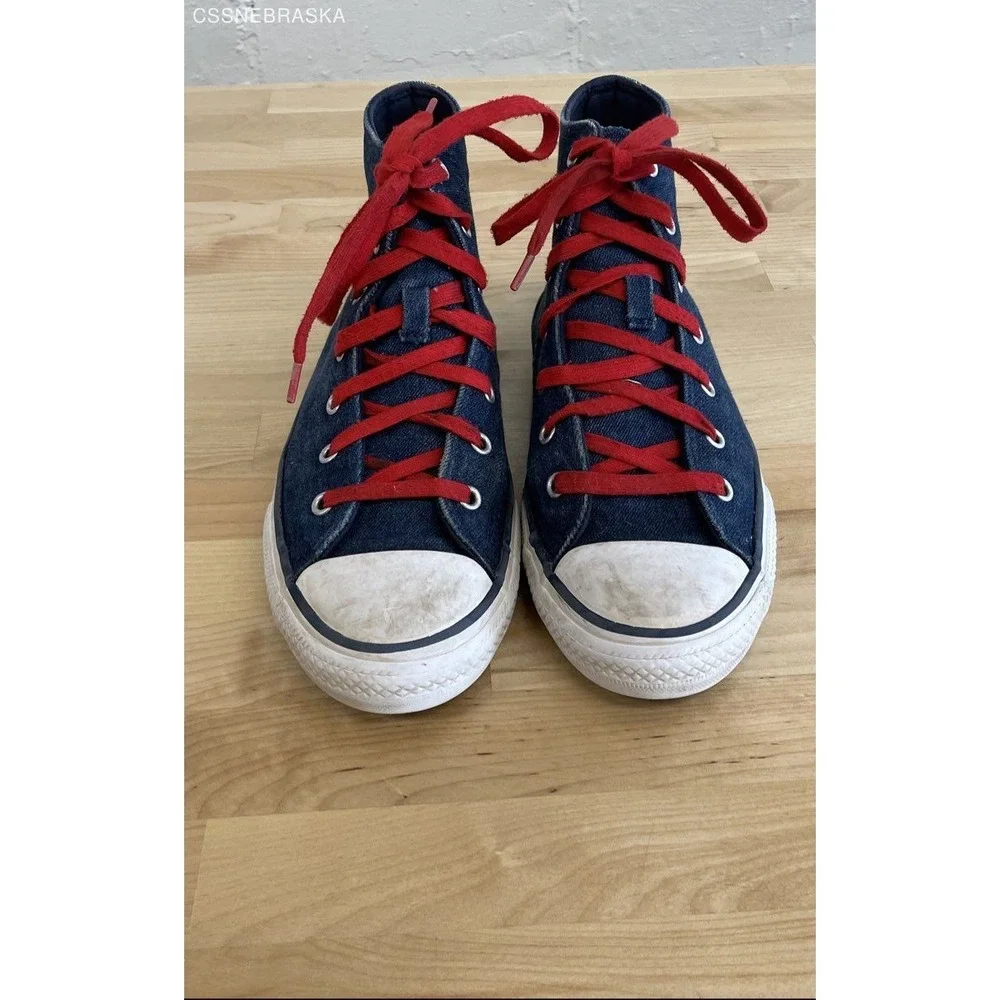 Converse Blue Vintage Chuck Taylor All Star‎ High Reverse Twill - Size 6